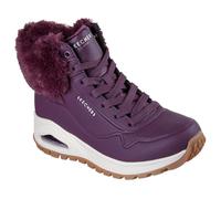 Skechers Uno Rugged Fall Air, Zapatillas Mujer, Wine Durabuck/Faux Fur, 39 EU