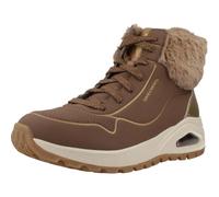 Skechers Botines Mujer Uno Rugged Fall Shimmer – Durabuck taupe, Duraleather metálico, 36 EU
