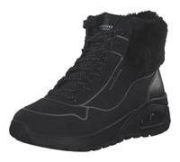 Skechers Uno Rugged Fall Shimmer, Botas Cortas al Tobillo Mujer, Black Durabuck/Metallic Duraleather/Faux Fur, 39.5 EU