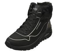 Skechers Uno Rugged Fall Shimmer - Botines para Mujer, Durabuck - Piel sintética Duraleather metálica Negra, 38.5 EU