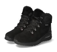 Skechers Uno Rugged Moonlight Ridge, Botas de Moda Mujer, Black Suede/Duraleather/Faux Fur, 38 EU