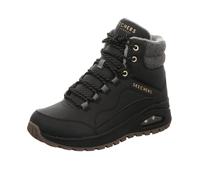 Skechers Uno Rugged Natures Bliss - Botines para Mujer, Lana Duraleather Negra, 38 EU