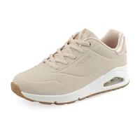 Skechers Uno - Shimmer Away, Zapatillas de Deporte Mujer, Natural, 36 EU