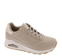 Skechers Uno Shimmer Away, Zapatillas Mujer, Blanco Natural, 41 EU