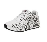 Skechers Uno Spread The Love - Tenis para Mujer, Blanco Wbgy, 42 EU
