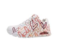 Skechers Uno Spread The Love - Tenis para Mujer, Blanco Wcrl, 38 EU
