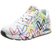 Skechers UNO Spread The Love, Zapatillas Mujer, Blanco, 35.5 EU