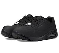 Skechers Uno Sr-Deloney Comp Toe, Zapato Industrial Mujer, Negro, 37 EU Ancho