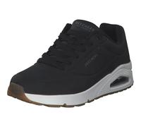 Skechers Zapatillas para hombre Uno Stand On Air Dark Black Durabuck Trim Talla 41.5 EU
