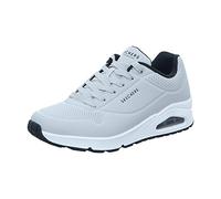 Skechers Uno Stand On Air, Zapatillas Hombre, Light Gray Durabuck Black Trim, 43 EU