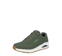 Skechers Uno Stand On Air, Zapatillas Hombre, Olive White Gum, 45 EU