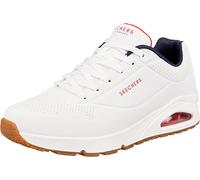 Skechers Uno Stand On Air, Zapatillas Hombre, White Durabuck Navy Red Trim, 46 EU