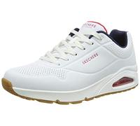 Skechers Uno Stand On Air, Zapatillas Hombre, White Durabuck Navy Red Trim, 46 EU