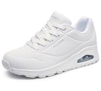 Skechers Uno - Stand On Air, Zapatillas Mujer, White W, 35 EU Ancho