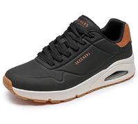 Skechers Uno Suited on AirSneaker para Hombre, Negro Durabuck Chestnut, 45.5 EU