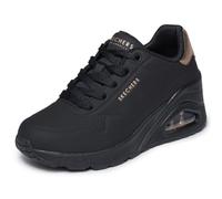 Skechers Zapatillas Uno Wedge Hi Steps para mujer Negro Talla 37