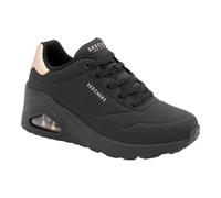 Skechers Uno Wedge para Mujer - Hi Steps, Negro/Negro, 38.5 EU