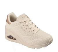 Skechers UNO Wedge Safari Daze - Tenis para Mujer, Color Blanco Roto, Talla 3