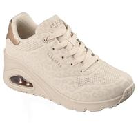 Skechers UNO Wedge Safari Daze - Tenis para Mujer, Color Blanco Roto, Talla 4
