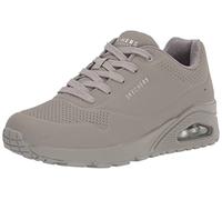 Skechers Uno, Zapatillas Mujer, Gray Durabuck Mesh, 38 EU