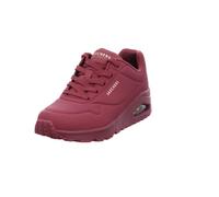 Skechers Uno, Zapatillas Mujer, Plum Durabuck Mesh, 38 EU