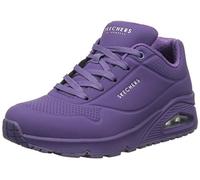 Skechers Uno, Zapatillas Mujer, Purple Durabuck Mesh, 36 EU