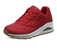 Skechers Uno, Zapatillas Mujer, Red White, 39.5 EU