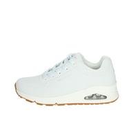 Skechers Uno, Zapatillas Mujer, White Durabuck, 42 EU
