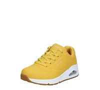 Skechers Uno, Zapatillas Mujer, Yellow Durabuck White Midsole, 36 EU