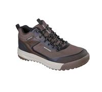 Skechers Urban Street Hiker, Zapatillas Hombre, Brown Leather/Textile/Trim, 45 EU