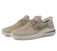 Skechers USA Delson 3.0-Roth - Zapatillas sin Cordones para Hombre, Gris Topo, 13 Wide