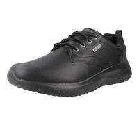 Skechers USA Men's Delson 3.0 Glavine, Zapatillas Hombre, Black Leather, 41 EU