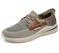 Skechers USA Men's Delson 3.0-Roth - Tenis, Marrón Topo/café, 45 EU