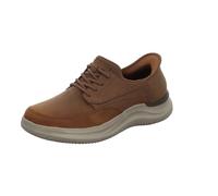 Skechers USA Men's Hasting Rory, Zapatillas Hombre, Dark Brown Synthetic/Leather, 42 EU