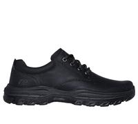 Skechers USA Men's Knowlson Leland, Zapatillas Hombre, Black Leather, 44 EU