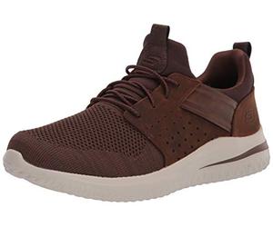 Skechers USA Men's Men's Delson 3.0-Cicada Knitted Bungee Lace Slip On, CDB, 13 Wide