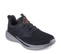 Skechers USA Men's Men's Slade-Breyer 210892 Knitted Mesh Bungee Lace W/Quarter Cage Slip On, Black, 12 X-Wide