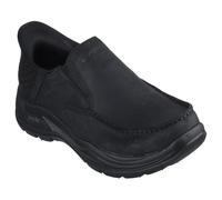 Skechers USA Men's Mocasín Arch Fit Motley-Milo, Negro/Negro, 44 EU