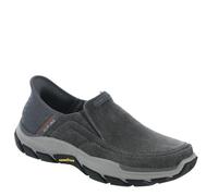 Skechers USA Men's Respected-Holmgren - Mocasines sin Cordones para Mujer, carbonizado, 38.5 EU