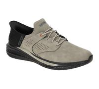 Skechers USA Men's Slade - Macklin ZapatillasHombre | Casual, sin cordones, ajuste relajado, espuma viscoelástica refrigerada por aire, arco Goga Mat
