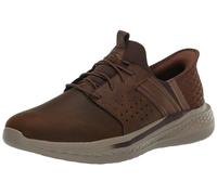 Skechers USA Men's Slade Zachary Sneaker, Brown, 41 1/3 EU