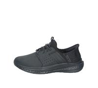 Skechers USA Men's Slade Zachary, Zapatillas Hombre, Black Mesh/Leather, 45.5 EU