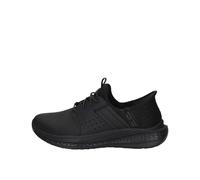 Skechers USA Men's Slade Zachary, Zapatillas Hombre, Black Mesh/Leather, 45 EU