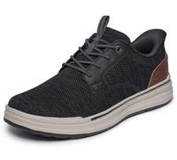 Skechers USA Men's Sterling Ramone, Bungee Hombre, Black Knitted Mesh, 39.5 EU