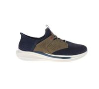 Skechers USA Men's Tenis Slade-Caster, Azul marino/Marrón claro, 42 EU