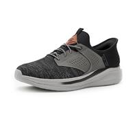 Skechers USA Men's Tenis Slade-Caster, Negro/Gris, 41 EU