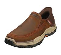 Skechers Zapatos Oxford hombre Respected-Elgin 204810 Crazy Horse marrón oscuro 46 EU