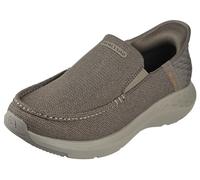 Skechers USA Respected-Lowry Goodyear - Mocasines de goma de perfil bajo para hombre, Ralven Taupe, 7 X-Wide