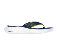 Skechers Sandalia de espuma Vapor SaytoVAPOR para hombre, Navy Kpu Yellow Trim, 44 EU