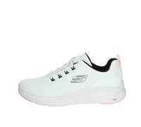 Skechers Vapor Foam Fresh Trend, Zapatillas de Deporte Mujer, Malla Blanca Ribete Coral Negro, 35.5 EU